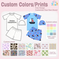 Ensemble de maillots de bain graphiques UPF 50 personnalisés pour enfants (garçons et filles), bébés et tout-petits, fabricant de maillots de bain et bikinis pour enfants