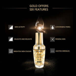Ampoule de collagène doré DR.RASHEL, élastine, hydratante, anti-âge, base de maquillage, sérum éclaircissant pour le visage - Product Image 4