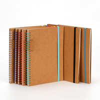 Cuaderno Espiral de Papel Kraft Marrón en Oferta para Útiles Escolares y Notas Diarias
