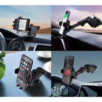 Soporte Universal Multifuncional 2 en 1 para Teléfono Móvil, Soporte para Tablero de Auto con Bloqueo Automático