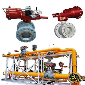 Vanne à gaz naturel Skid Masoneilan série 36005 Vanne à bille de commande avec 31 actionneurs Positionneur SVI II Régulateur de tension 78-40 - Product Image 5