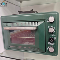 Four à pizza multifonctionnel pour l'extérieur, cuisinière à gaz de camping 2-en-1, four à cassette portable, petit four de cuisson