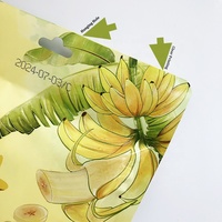 Op maat gemaakte 3-zijdig gesealde aluminiumfolie zakjes met venster en hitteverzegeling, Mylar zakken voor bananenchips, gedroogd fruit en snacks.
