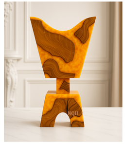 Quemador de Incienso Bakhoor de Madera de Pino y Resina Epoxi, Hecho a Mano, de Lujo, 2026 |   Incienso Árabe Premium Mubkhar para el Hogar, Diseño Personalizable para Regalo - Product Image 4