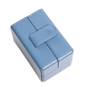 Thiết kế mới lạ Vegan da đồng hồ duy nhất trường hợp 2 bên đôi mở du lịch xem hộp lưu trữ - Product Image 4