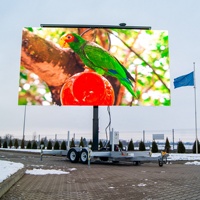 Écran LED publicitaire extérieur couleur P2.5-P6, panneau d'affichage vidéo, mur vidéo, panneau d'affichage mobile, camion, remorque, fourgon, IP65, garantie 2 ans
