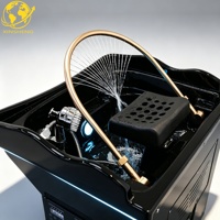 Bac à shampoing mobile pour soins capillaires, équipement de salon avec réservoir d'eau, circulation automatique de l'eau, température constante