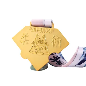 Premi d'onore medaglia personalizzata sport premio Jiu-Jitsu medaglia in metallo spazi vuoti di arti marziali medaglie