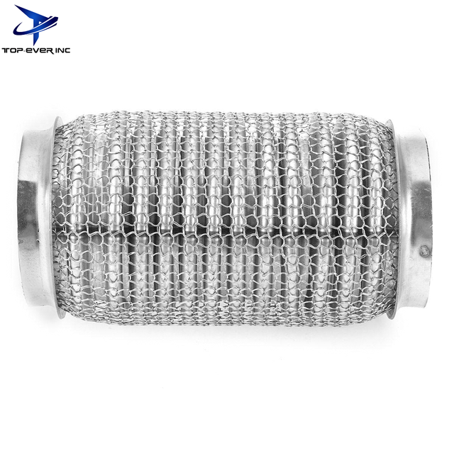 Soft Mesh Exhaust Flexible Pipe with Interlock Liner Stainless Steel Metal Wire Bellows for Car Exhaust System Repair New