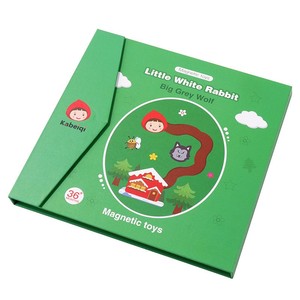 Jeu <span class=keywords><strong>de</strong></span> <span class=keywords><strong>puzzle</strong></span> labyrinthe en bois éducatif pour enfants, Le Petit Chaperon Rouge et le Grand <span class=keywords><strong>Loup</strong></span> Grison, vente en gros - Product Image 4