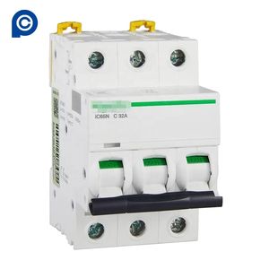 シュナイダー製 Acti 9 IC65N ミニブレーカー トリッピングカーブCタイプ 3P 20A 熱磁気式サーキットブレーカー A9F18320 (MCB用) - Product Image 2