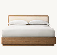 Neues Design Modern Classic Home Massivholz Schlafzimmer möbel Stoff Panel Bett
