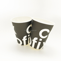 Gobelet en papier avec logo, gobelet à café en kraft/blanc, gobelets en papier jetables avec revêtement PE/PLA, 1 oz-22 oz, gobelet en papier à paroi simple