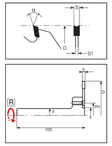 Cortador de ranuras HW de acero endurecido y templado, bordes de corte de carburo, punta de carburo para Lamello - Product Image 3