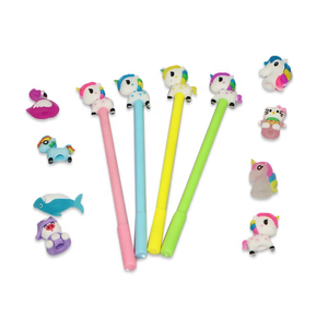 Decorazione per Matite in PVC Morbido a Forma di Animali Cartoon, Accessorio per Cancelleria Studenti - Product Image 4