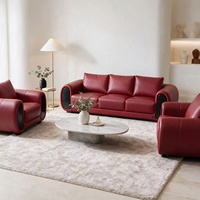 Ensemble de canapés modulaires en cuir PU de luxe léger pour réunions et négociations, idéal pour les bureaux, les zones de réception, les halls d'hôtels et l'usage commercial