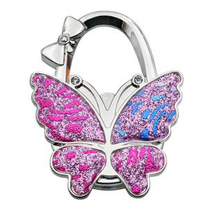 Cintre de sac à main de papillon de paillettes, cintres de table de sac à main d'accessoire de sac à main de femmes de bling bling, cintre de sac d'étudiant - Product Image 2