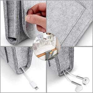 Multi Functional Set Stuff Organizer Pockets <strong>Bed</strong> Hanging Storage Felt Bedside <strong>Caddy</strong> for Living Room - Product Image 4