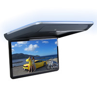 Moniteur de toit rabattable pour voiture 13,3/14 pouces 1920x1080 IPS, lecteur Android 16, écran tactile TFT USB, stéréo, télécommande, mise à jour OTA en ligne