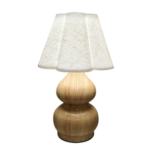 Lámpara de Mesa Crystal Gold AC con Pantalla Ondulada, LED Blanco Cálido Suave de 2700K, Botón Manual, Tamaño Mediano, Decoración Moderna para Dormitorio, CRI 90 - Product Image 3
