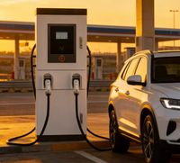 Pengisi Daya Kendaraan Listrik AC EV Cepat Mobile Komersial CCS2 GBT OCPP 120-180KW Baru dengan Dual Gun dan Kabel 5m untuk Mobil Listrik