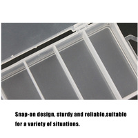 Boîte de rangement en plastique étanche Raylor de haute qualité 95mm*50mm à 5 compartiments pour matériel de pêche avec emballage pour leurres
