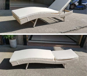 كرسي استلقاء فردي عصري من الروطان، أثاث خارجي للمسبح، كرسي شرفة بالجملة مناسب للباحات والشرفات - Product Image 4