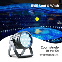 STAR LIGHT ZB Par 12s 1220W RGBL LED Zoom Par Light 5~50 IP65 Résistant à la Corrosion Saline 4900Lm DMX512 Projecteur Extérieur