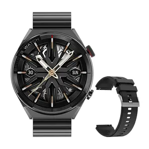 DT3伴侣智能手表2022 1.5英寸全触摸双带无线充电全球定位系统运动蓝牙呼叫男性智能手表