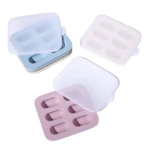 Máquina para Hacer Helados Manual de Silicona de Grado Alimenticio, Libre de BPA, con Tapa, Apta para Congelador, Capacidad Inferior a 1L, para Bebés - Product Image 1