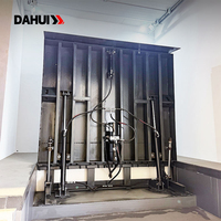 Rampe de chargement verticale en acier au carbone DAHUI DCQL-6T avec entraînement hydraulique à double cylindre, panneaux antidérapants et garde-corps