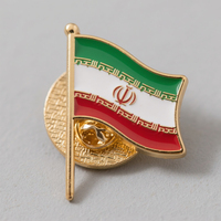 Conception d'usine Logo épinglette États-Unis métal personnalisé revers émail broche Hongrie Badge drapeau broche