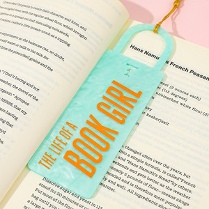 Acrylic <strong>Bookmarks</strong> with Tassel for Women Book Lovers "The Life <strong>of</strong> <strong>A</strong> Book Girl" Page Markers Book Accessories Gifts for Readers - Product Image 4