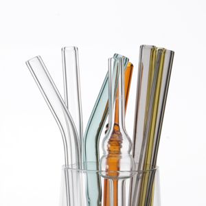 Ensemble de <span class=keywords><strong>paille</strong></span> en verre transparent <span class=keywords><strong>à</strong></span> haute teneur en borosilicate, résistant <span class=keywords><strong>à</strong></span> <span class=keywords><strong>la</strong></span> chaleur et durable, résistant aux rouges <span class=keywords><strong>à</strong></span> lèvres, <span class=keywords><strong>paille</strong></span> de jus non jetable - Product Image 2