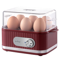 Pemasak telur listrik Mini multifungsi, alat masak telur pembuat sarapan, pengukus pemanas makanan, pemasak telur