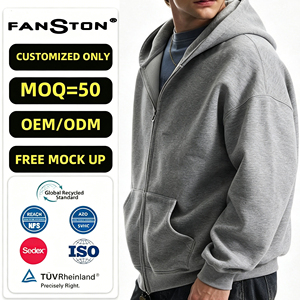 2026 Men's Heavyweight Streetwear Zip-Up <strong>Hoodie</strong> - American Retro Contrast Letter Print Jacket, Oversized Casual Hooded Cardigan - Product Image 2