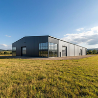Entrepôt préfabriqué moderne en structure acier légère - Bâtiment métallique personnalisé pour usine, atelier, salle, école, appartement