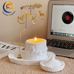Velas Aromáticas de Cera de Soja al por Mayor, Velas Perfumadas de Lujo en Cilindro Tipo Carrusel, Regalo para Mujer, Yeso Único para el Día de San Valentín - Product Image 2