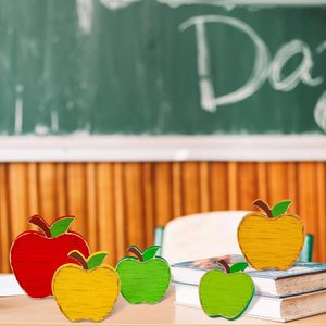ป้าย<span class=keywords><strong>ไม้</strong></span>รูปแอปเปิ้ลลาย Back to School สำหรับตกแต่งถาดหลายชั้นสไตล์เรโทร วันเปิดเทอม สัปดาห์ขอบคุณคุณครู ของตกแต่งฤดูใบ<span class=keywords><strong>ไม้</strong></span>ร่วง - Product Image 3