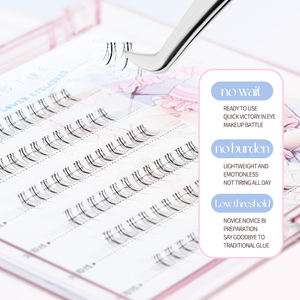 NOVO Private Label 6 Rangées Ensembles de <span class=keywords><strong>Faux</strong></span> <span class=keywords><strong>Cils</strong></span> Fluffy Wispy <span class=keywords><strong>Volume</strong></span> Natural Look Lashes <span class=keywords><strong>Faux</strong></span> Eyelash Box <span class=keywords><strong>Cils</strong></span> sans colle - Product Image 6