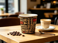 Offre Spéciale – Gobelets à Café en Papier Écologiques à Paroi Simple de Qualité Alimentaire, Couleurs Assorties, Vierge, pour Boissons Chaudes – Vente en Gros