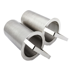 Chất lượng cao 316L 304 thép không gỉ <span class=keywords><strong>SS</strong></span> đục xi lanh màn hình lọc ống làm Trung Quốc lỗ vuông hình dạng dây lưới lõi - Product Image 1