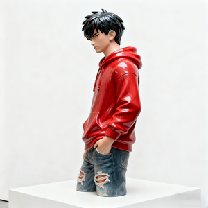 Scultura in Vetroresina Personalizzata a Grandezza Naturale, Scultura <span class=keywords><strong>Maschile</strong></span> in Resina su Misura per <span class=keywords><strong>Arredamento</strong></span> <span class=keywords><strong>Casa</strong></span> - Product Image 5