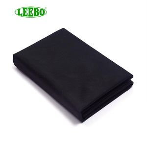 Tissu non tissé noir 0,35 mm imperméable et ignifuge 100 % polyester tricoté chaîne, thermocollé, pour faisceau de câblage automobile - Product Image 2