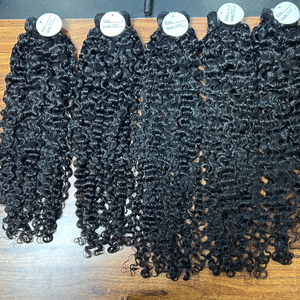 Extensiones de Cabello Humano Virgen al por Mayor, Paquetes de Cabello Crudo con Cutícula Alineada, Extensiones Vietnamitas, Cabello Rizado Birmano, Pelucas de Cabello Humano - Product Image 4