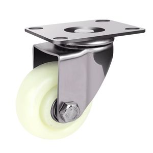 WH 3/4/5 Zoll <span class=keywords><strong>Nylon</strong></span>-Edelstahl-Lenkrollen für Nähmaschinen mit Bremse - Product Image 3