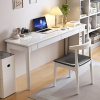 Modelo FJX 303 #   Escritorio Estrecho de Madera Maciza, Ancho 40/50CM, Diseño Moderno y Sencillo para Apartamentos Pequeños, Oficina en Casa, Computadora, Estudio