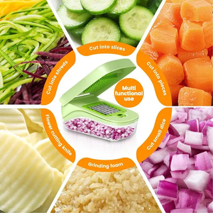 Coupe-légumes multifonctionnel en acier et PP pour la cuisine et le service – Vente en gros - Product Image 4