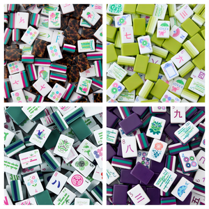 Jeu de Mahjong Amara en Acrylique Personnalisé, Tuiles de Mahjong Américain Sur Mesure de Ningbo Leti Trading Co, 1 Jeu Minimum, Tuiles Miss the Line - Product Image 3