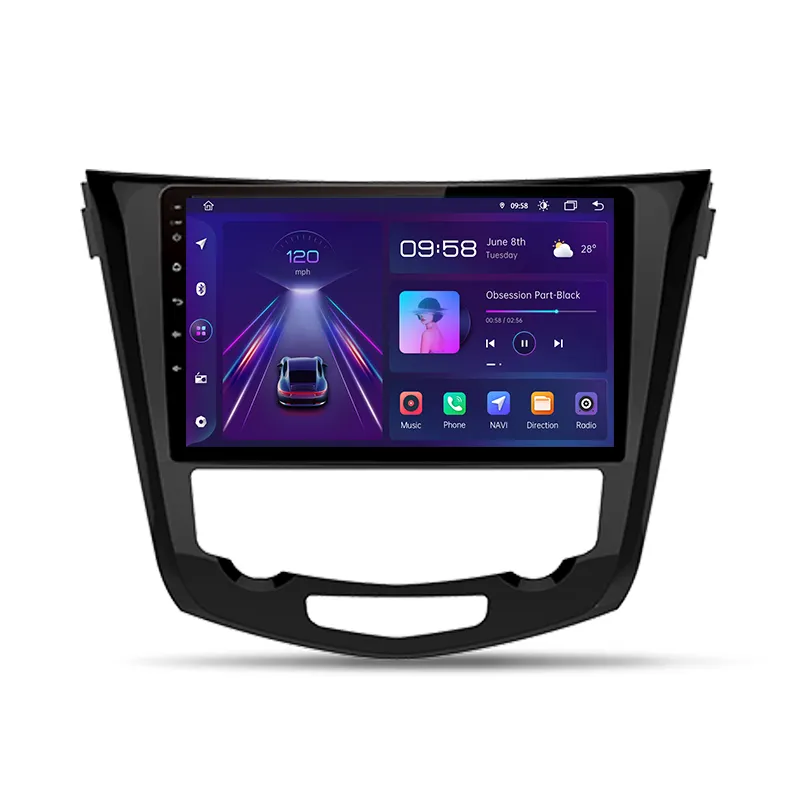 Junsun V1 Pro Android Auto Autoradio Voor Nissan Qashqai X Trail 2014-2017 Multimedia Autoradio Spelers Carplay 2 Din Head Unit
